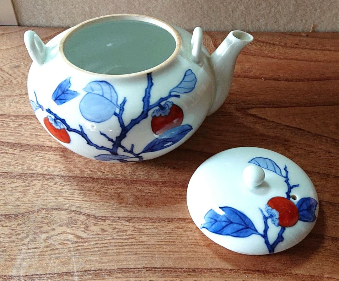 柿右衛門造柿画土瓶