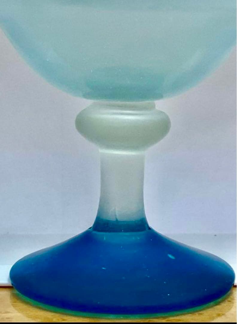 明治後期、大正ロマン コンポート　和ガラス ウランガラス