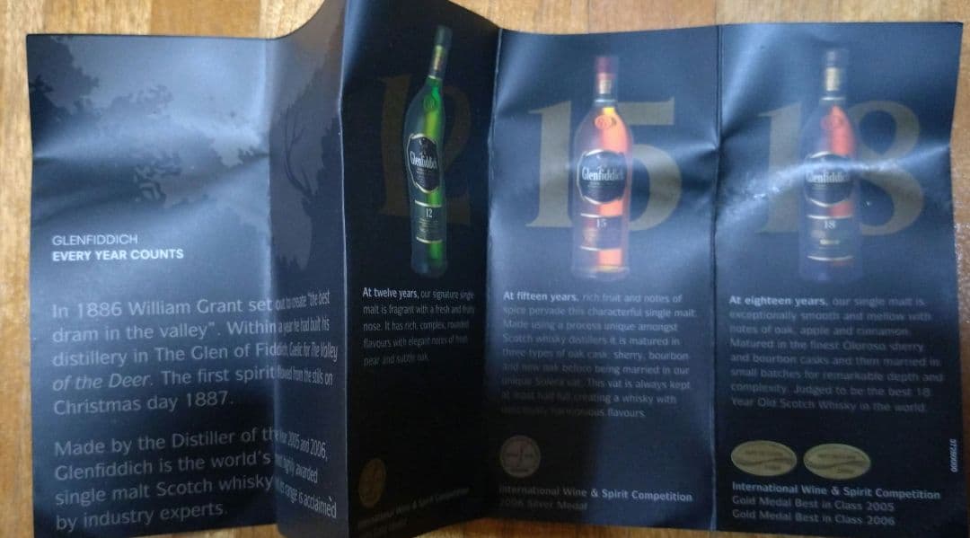 Glenfiddich 15 Year Old ウイスキー ギフトボックス付き