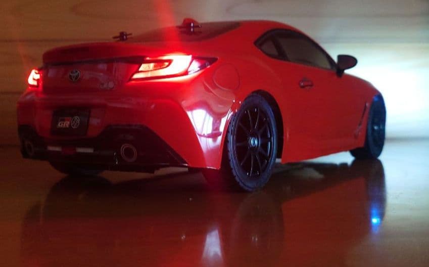 田宮模型 GR86(LEDライト付)＆プロポ＆バッテリー充電器セット　未走行品