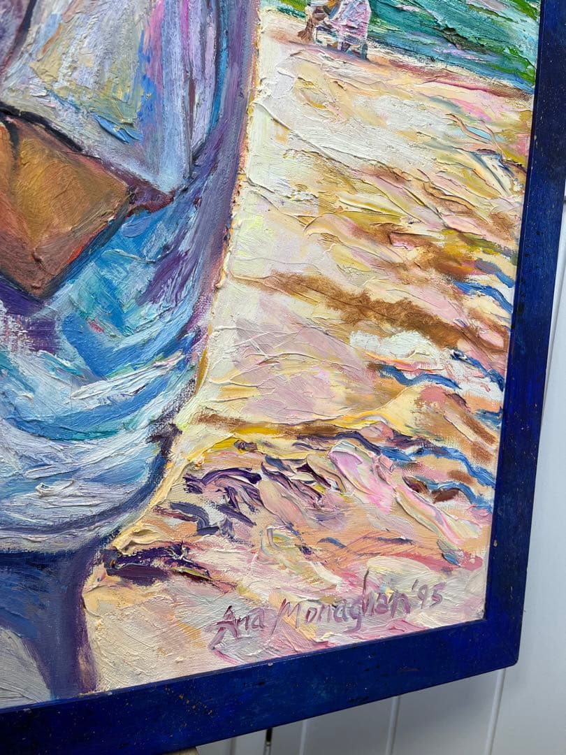 巨大ハワイアンアート 原画 真作 Ana Monaghan アナ・モナハン 額装