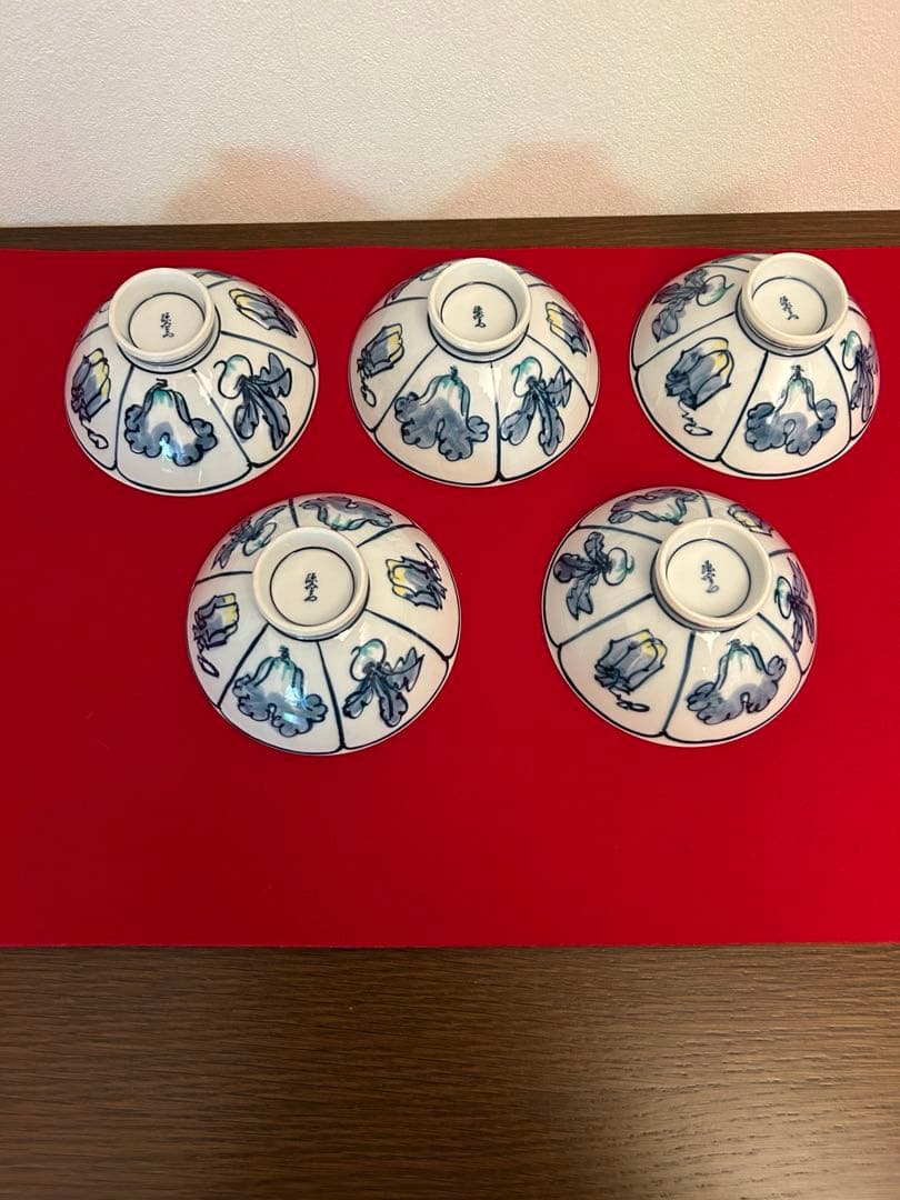 源右衛門　蓋付きご飯茶碗5客