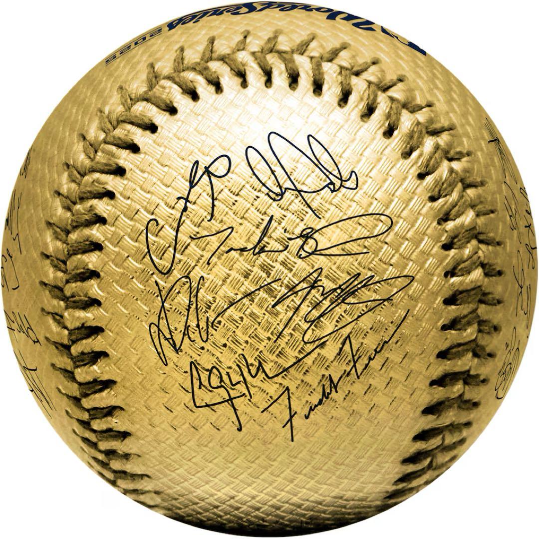 2025年ワールドシリーズ　ゴールドサインボールプリント　優勝記念　大谷翔平限定