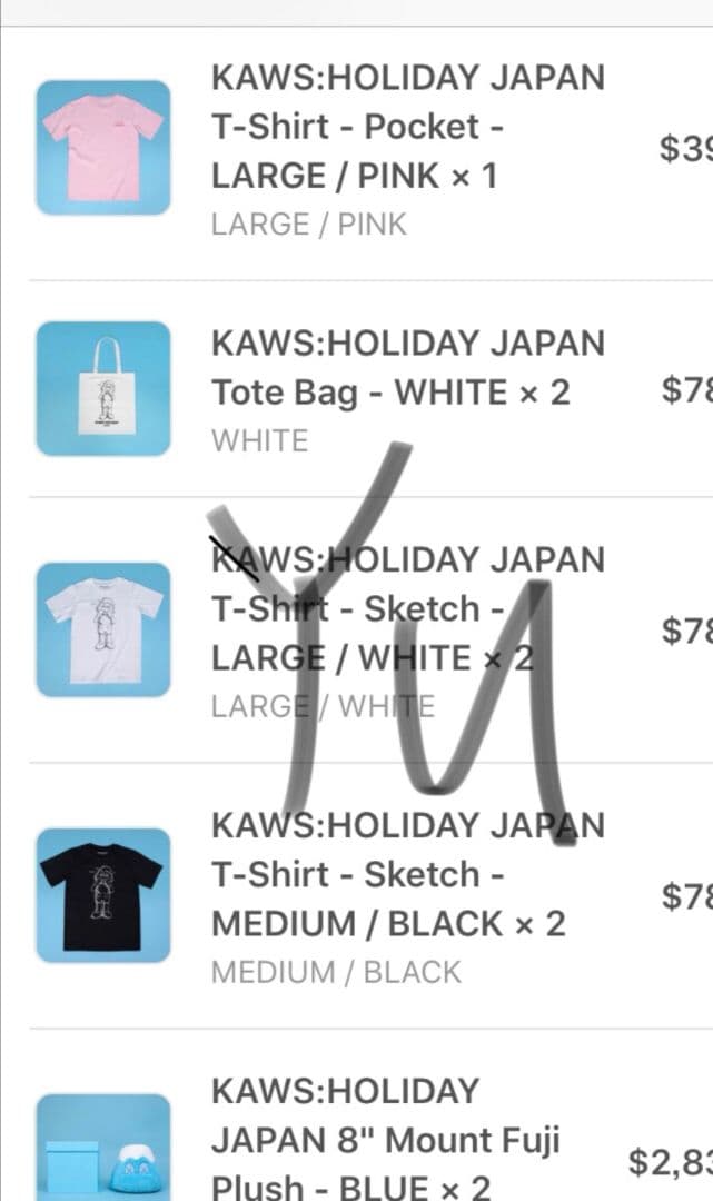 送料込み KAWS HOLIDAY JAPAN Fuji カウズ