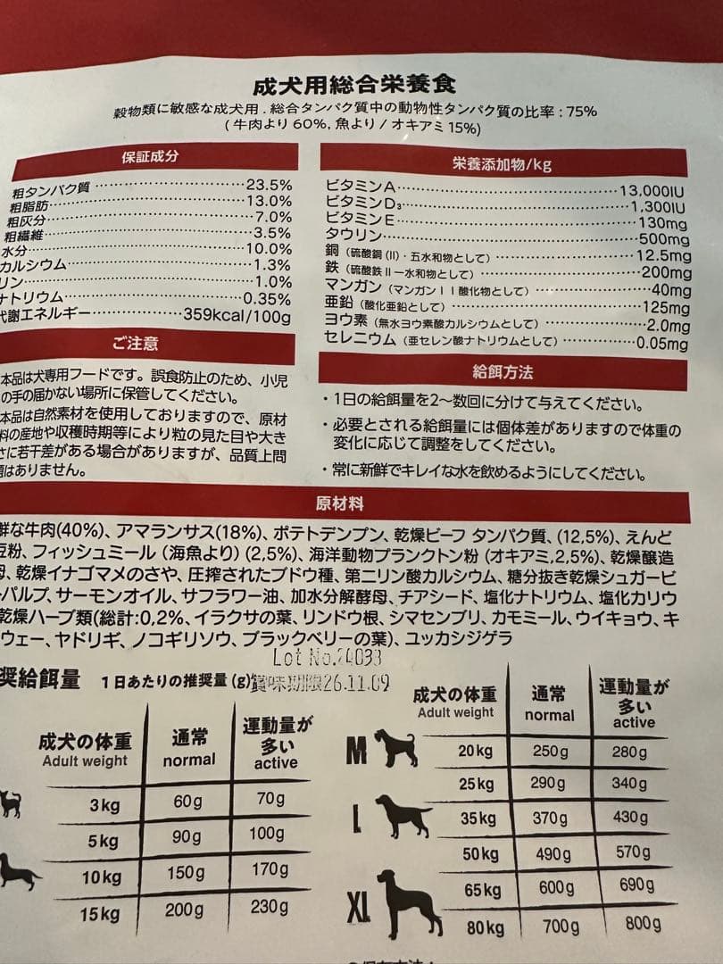 BELCANDOドライフード 3kg & 800g