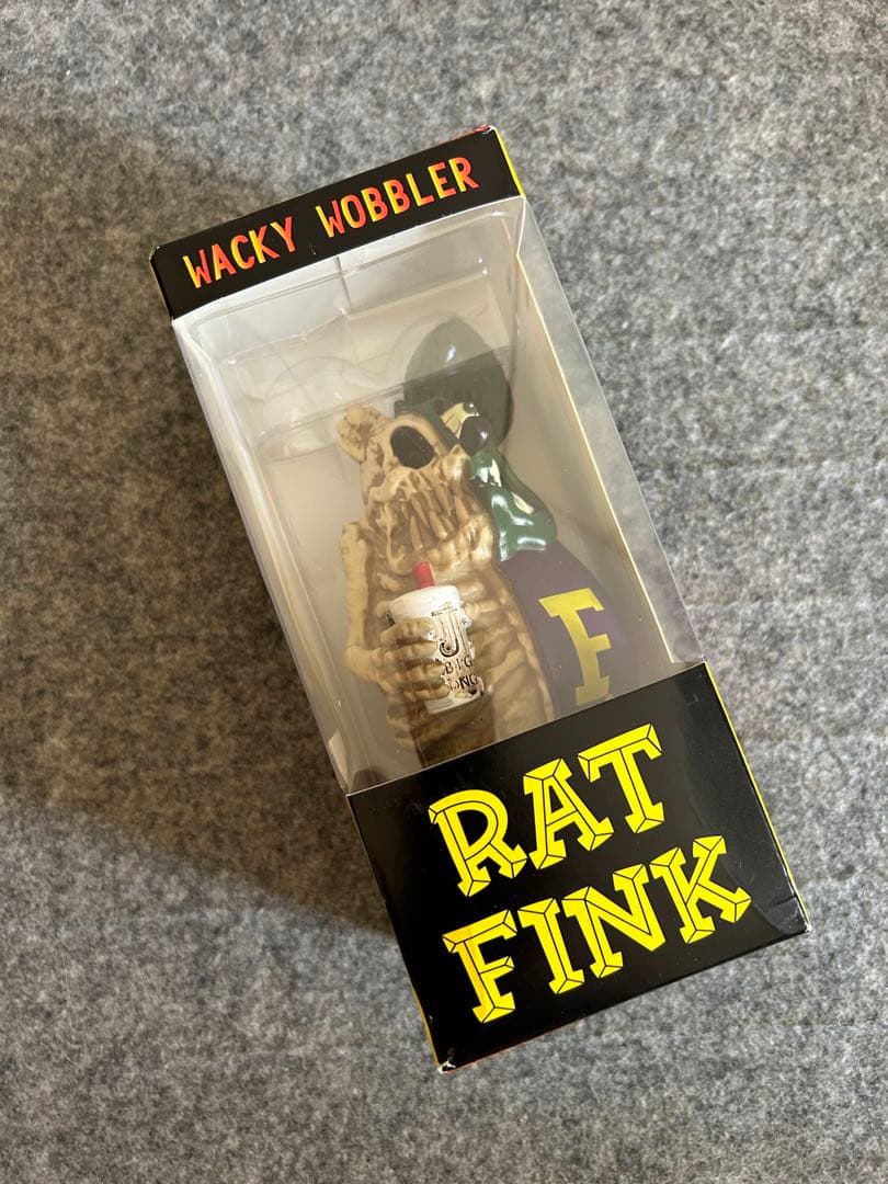 ⭐️[希少カラー]新品、未使用‼️ラットフィンクボビングヘッドフィギュア骸骨モデル