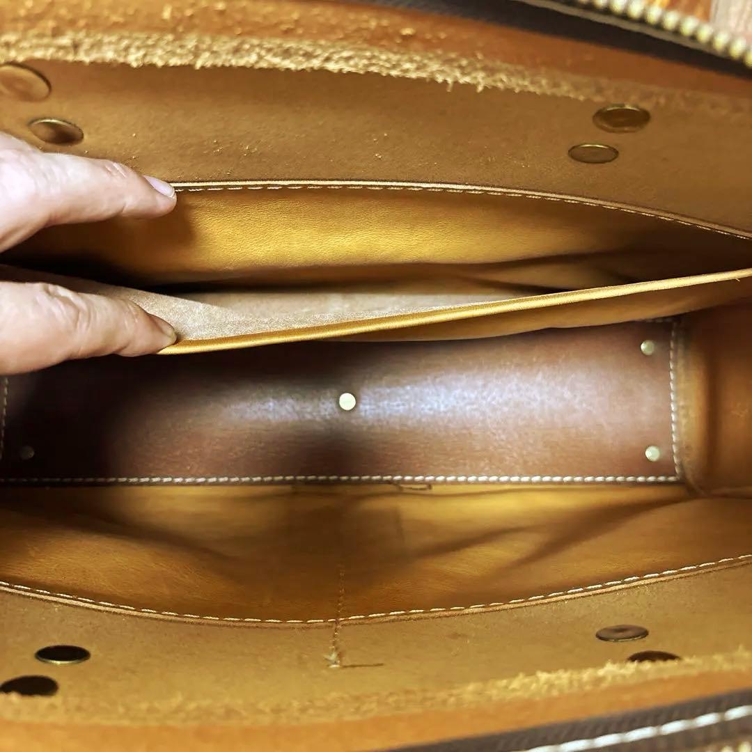 K*u様 HERZ 二本手2wayビジネスバッグキャメル色　Lサイズcitybo