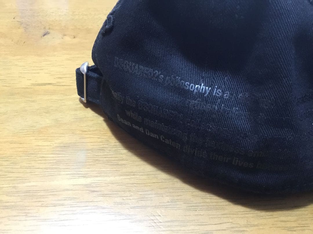 【未使用】DSQUARED2 ICON ブラックキャップ
