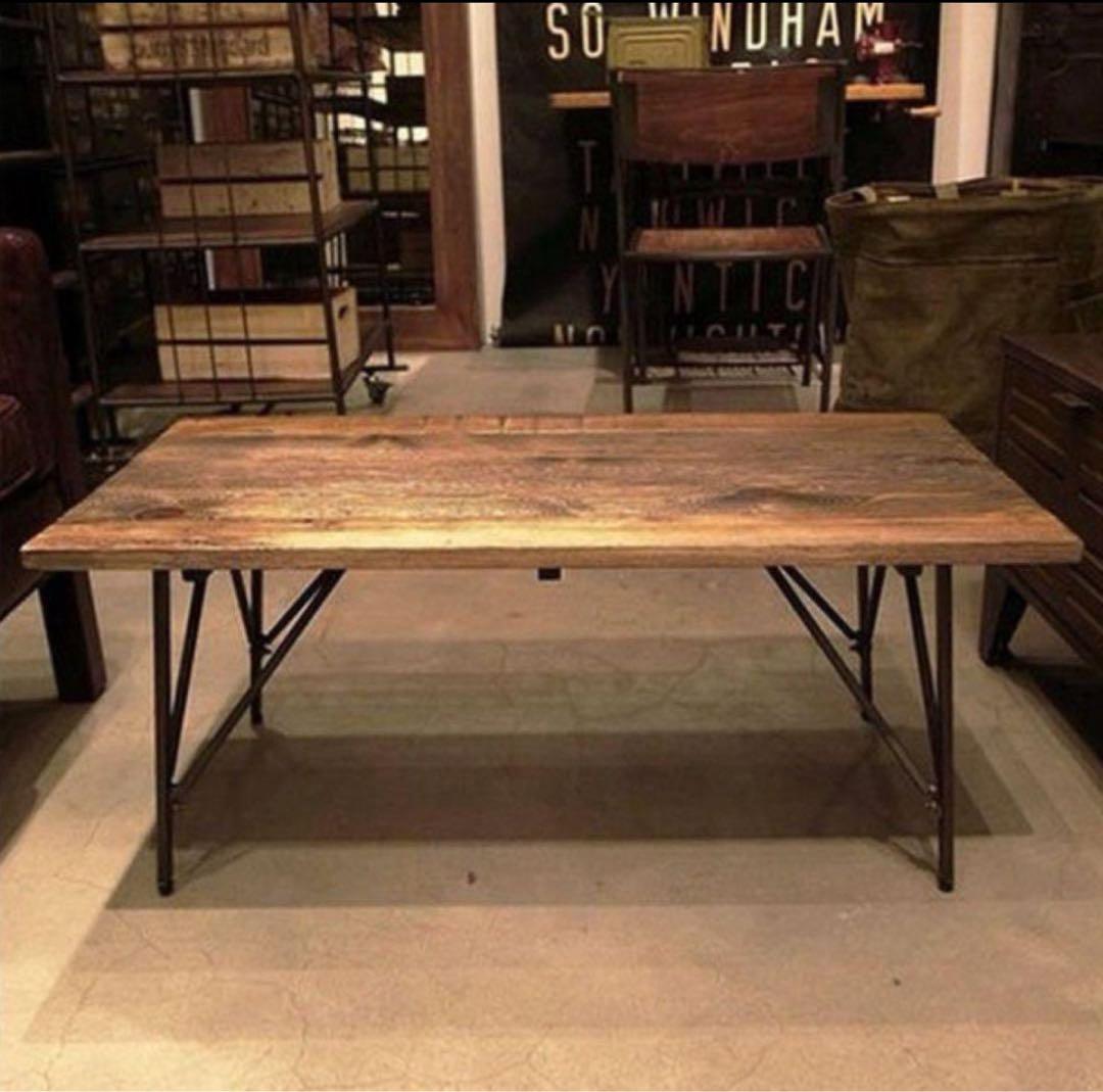 木製テーブル 金属脚 ジャーナルスタンダード