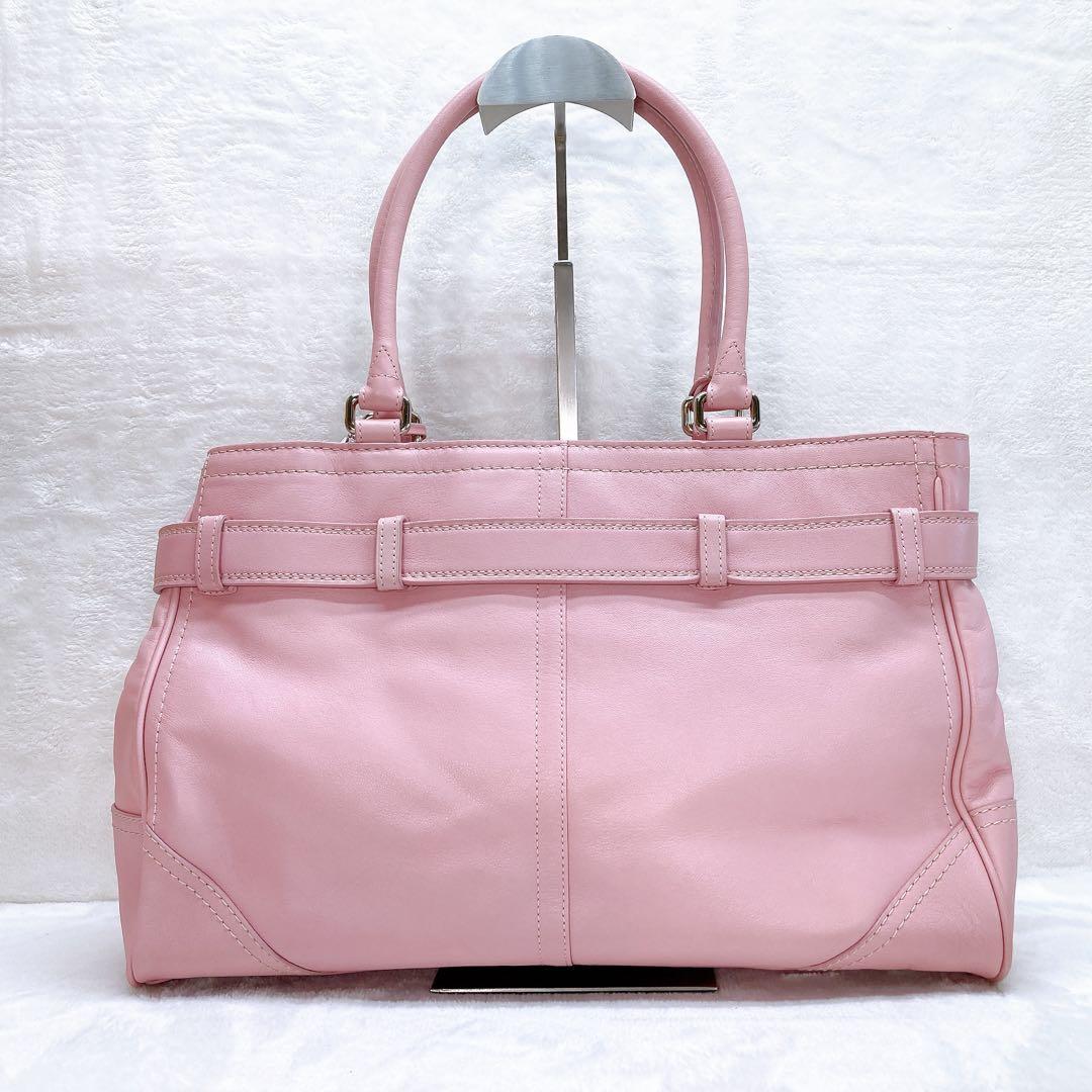 ✨美品✨COACH コーチ トートバッグ 金具 ジャッキー ピンク y2k