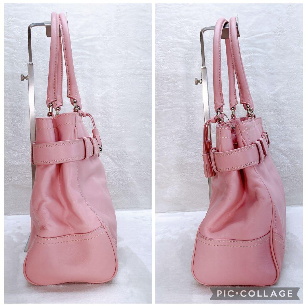 ✨美品✨COACH コーチ トートバッグ 金具 ジャッキー ピンク y2k