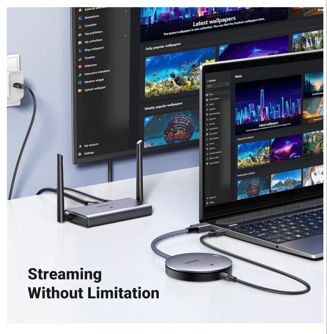 s*u様 UGREEN ワイヤレスHDMI 無線 ワイヤレス送受信機