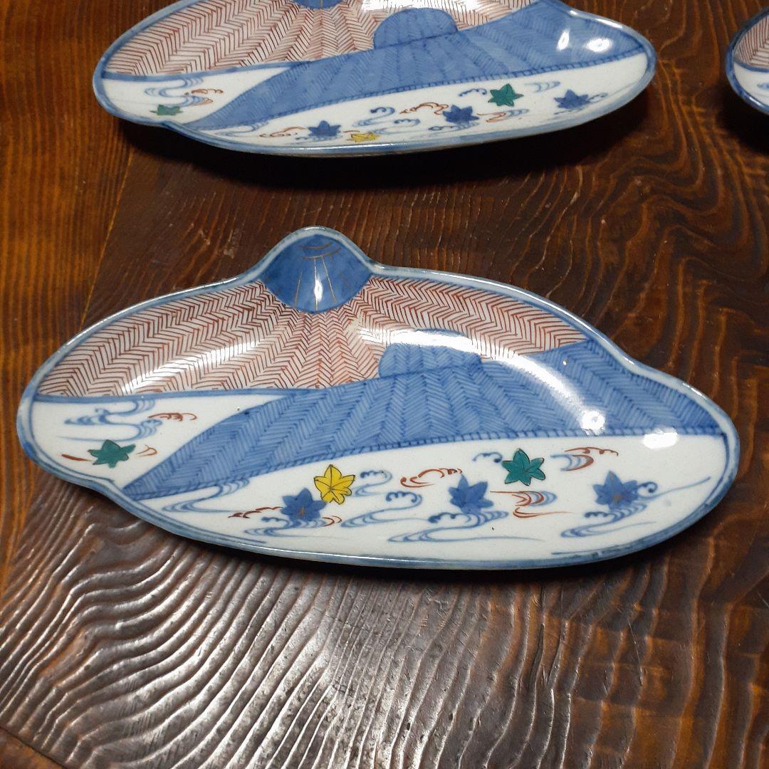 古伊万里傘型小皿3枚セット