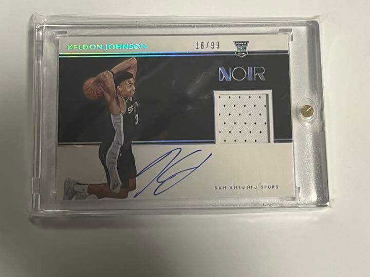 panini rc ケルドン　ジョンソン　直がき　auto サイン　noir