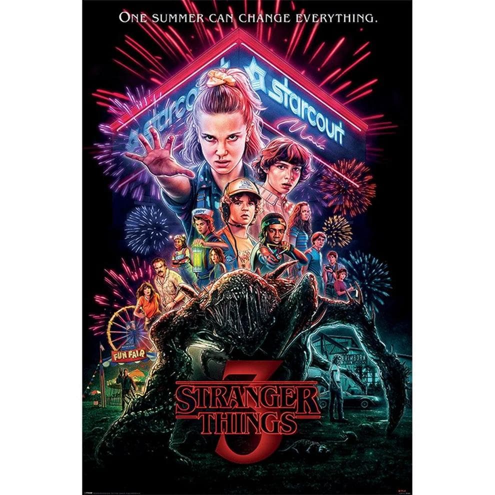 ストレンジャーシングス StrangerThings 3 ポスター A1 額装品