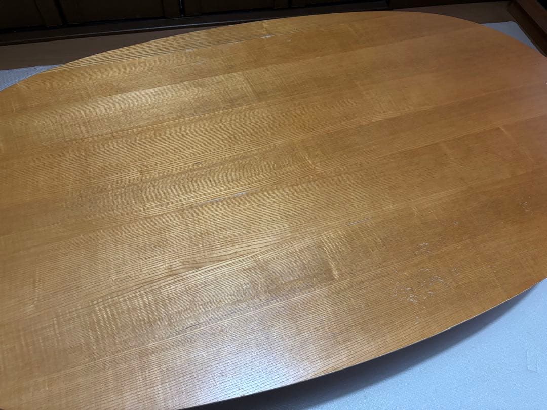 【たのメル便】無印良品 楕円形 木製 こたつ ローテーブル こたつ布団