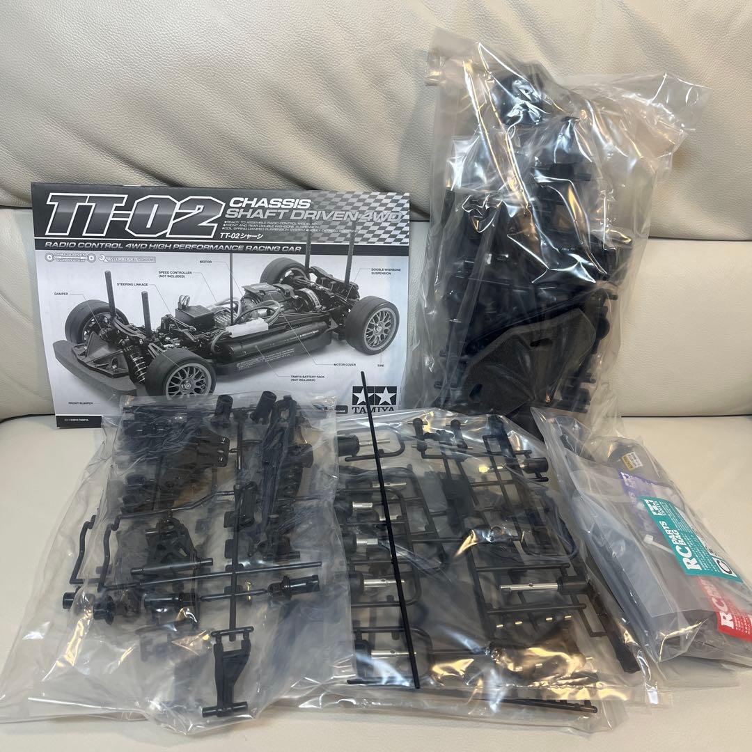 ゆ*き様 タミヤ TT-02シャーシホイールタイヤ無し 新品