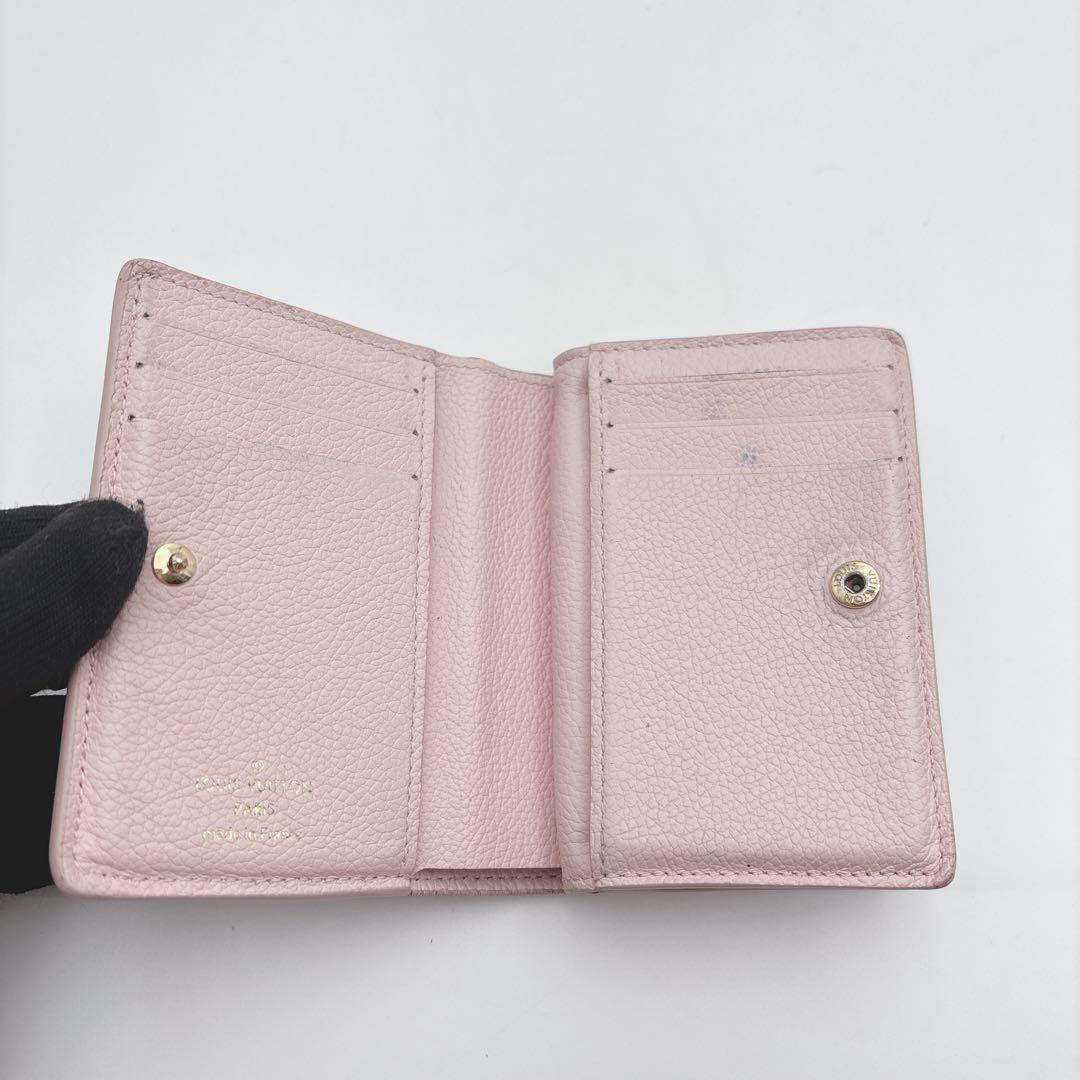 鑑定済　ルイヴィトン 折財布 モノグラムアンプラント ポルトフォイユ クレア