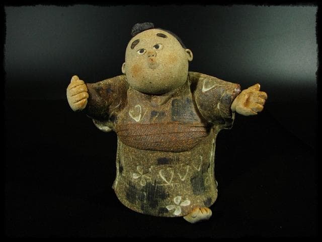 滝上 真由美 わらべ 陶人形 創作陶器 常滑 陶房玄ー c337