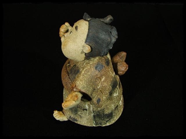 滝上 真由美 わらべ 陶人形 創作陶器 常滑 陶房玄ー c337