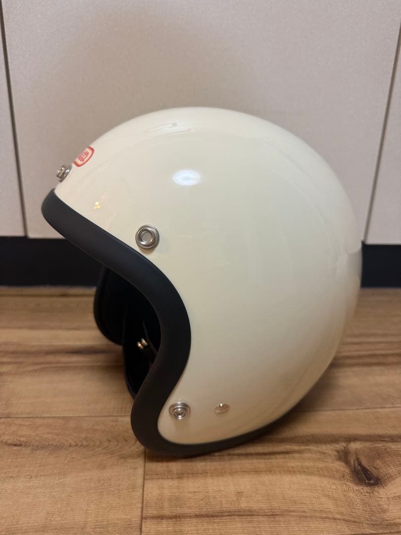 TT&CO ホワイト ジェットヘルメット サイズM/L