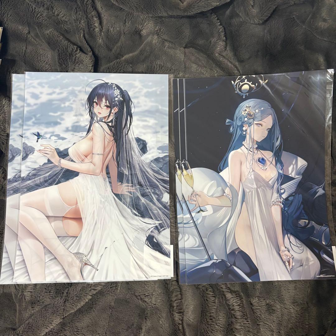 アズールレーン マジくじ 色紙 クリアポスター アクリルスタンド まとめ売り