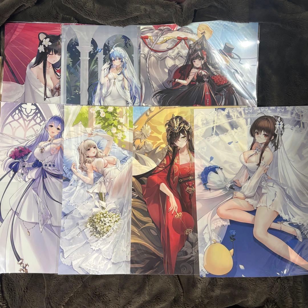 アズールレーン マジくじ 色紙 クリアポスター アクリルスタンド まとめ売り