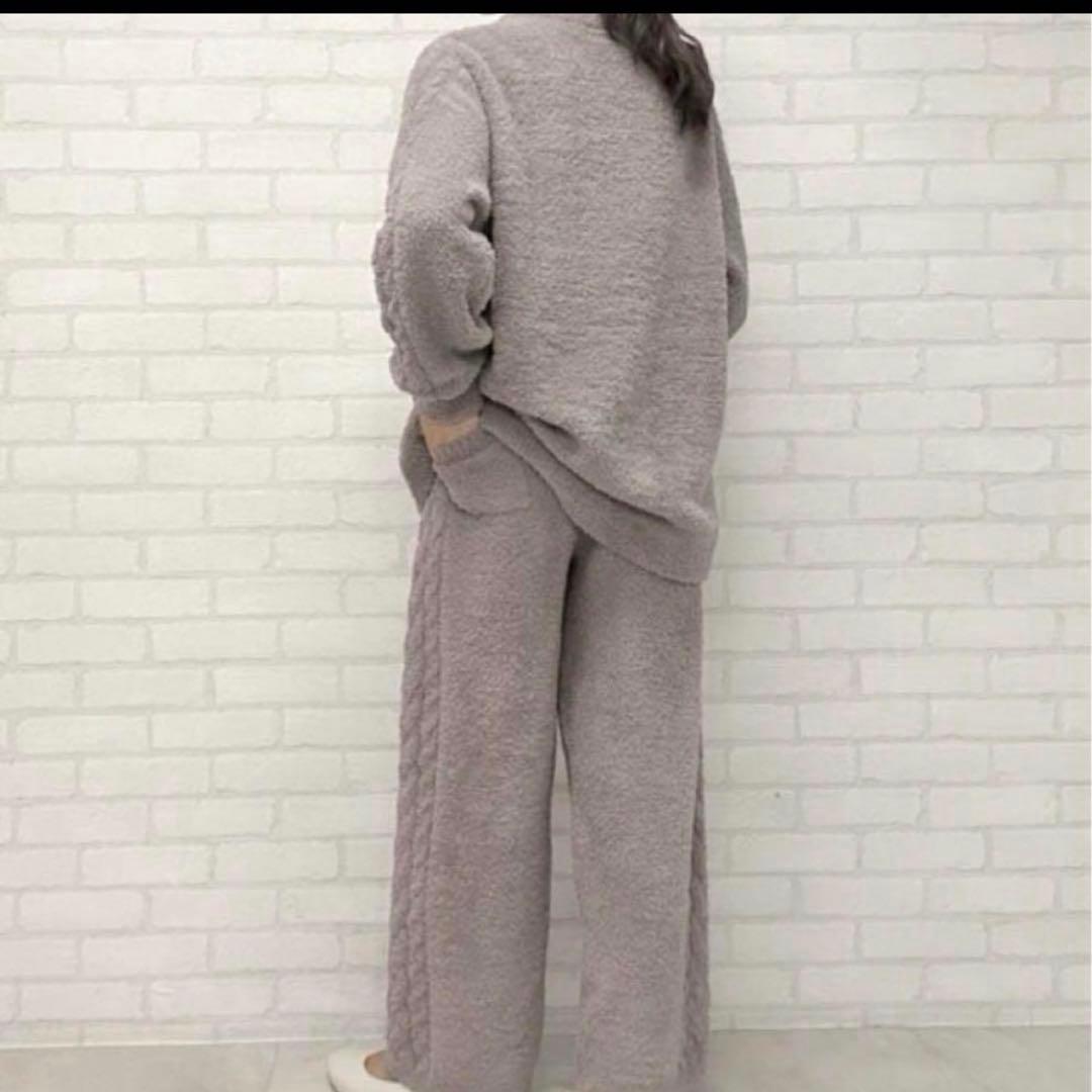 ジェラートピケ シュタイフ パウダージャガードプルオーバー＆ロングパンツセット