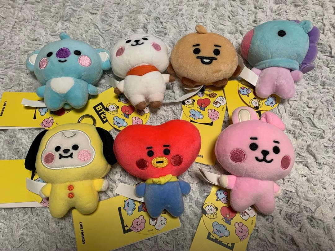 BT21 マスコット キーリング 7体セット