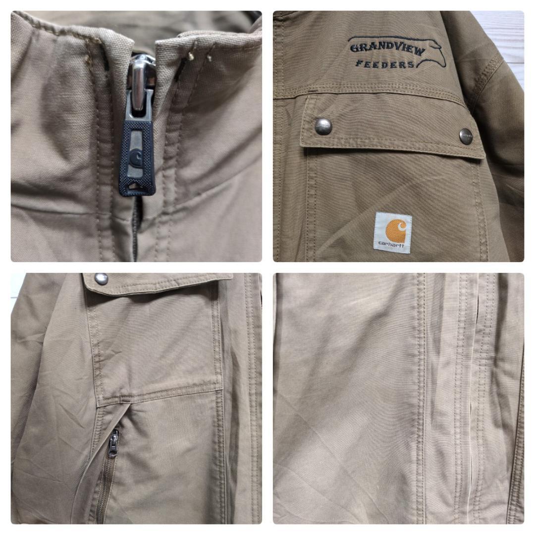 カーハート クイックダックジャケット 企業ロゴ 刺繍