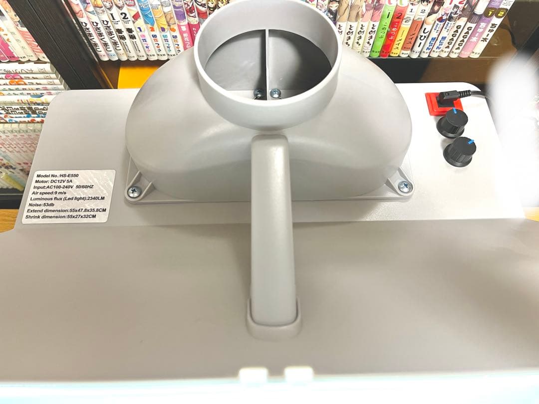 サンコー LEDライト付パワフルファン塗装ブース デラックス