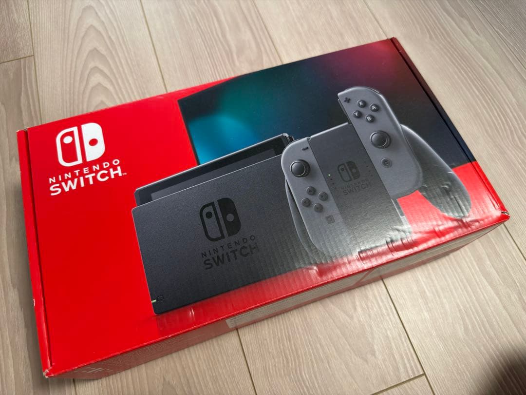 美品 Nintendo Switch 本体 グレー Joy-Con付き