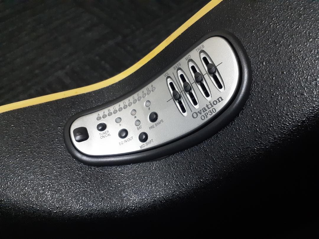 美品Ovation CU247 上位機種OP30搭載 指板エボニー染色 エレアコ