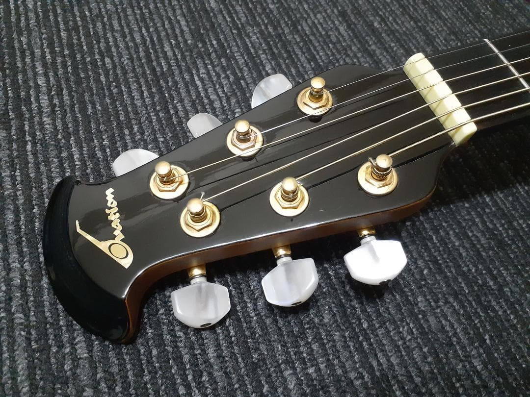 美品Ovation CU247 上位機種OP30搭載 指板エボニー染色 エレアコ