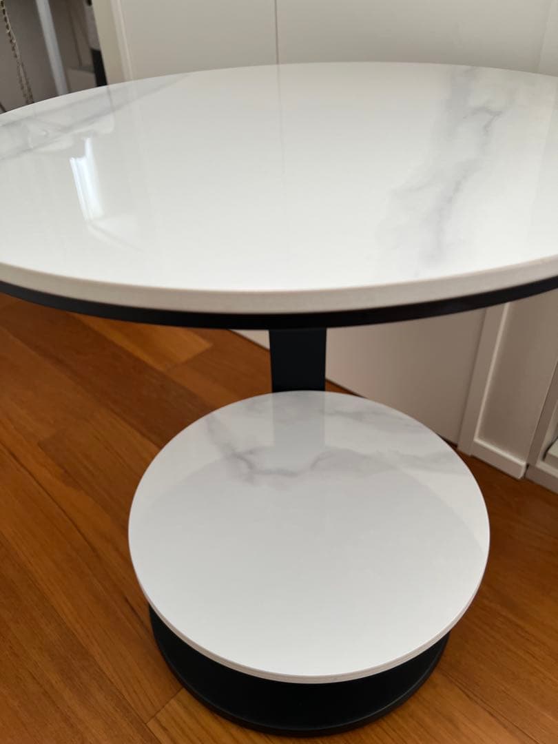 大理石調サイドテーブル