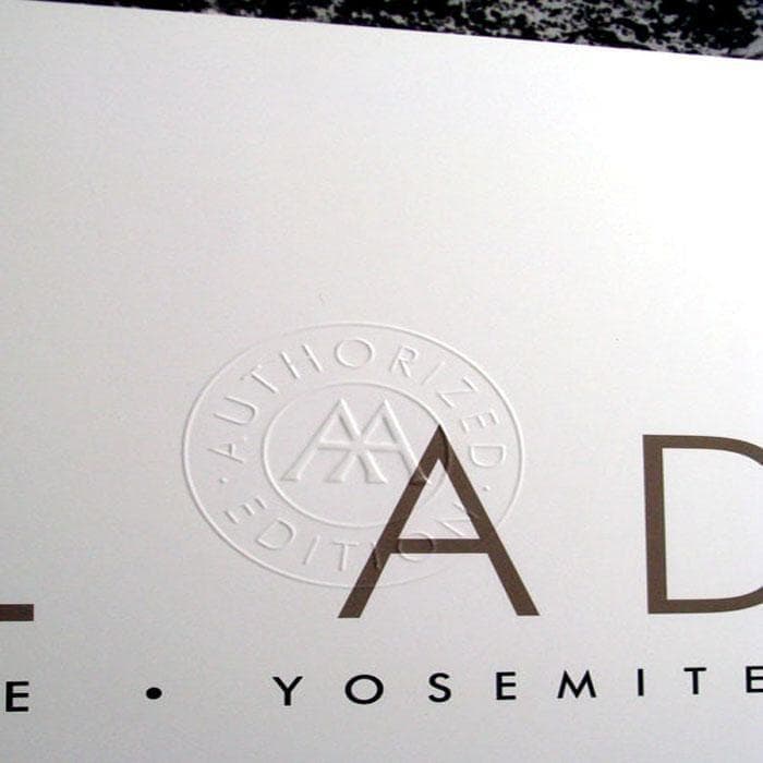 額装品/Moon and Half Dome/エンボスマーク/アンセルアダムス