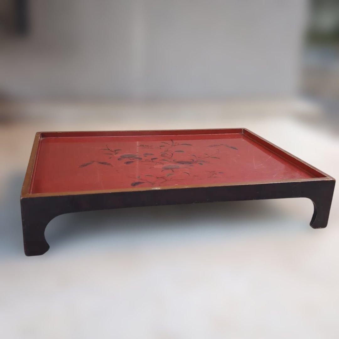 【骨董品】大きめ蒔絵折敷4枚