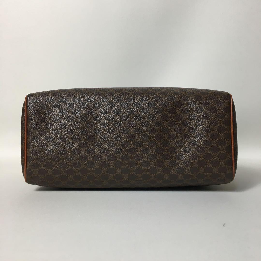 2507-32｜美品｜セリーヌ ハンドバッグ ブラウン マカダム柄 トリオンフ