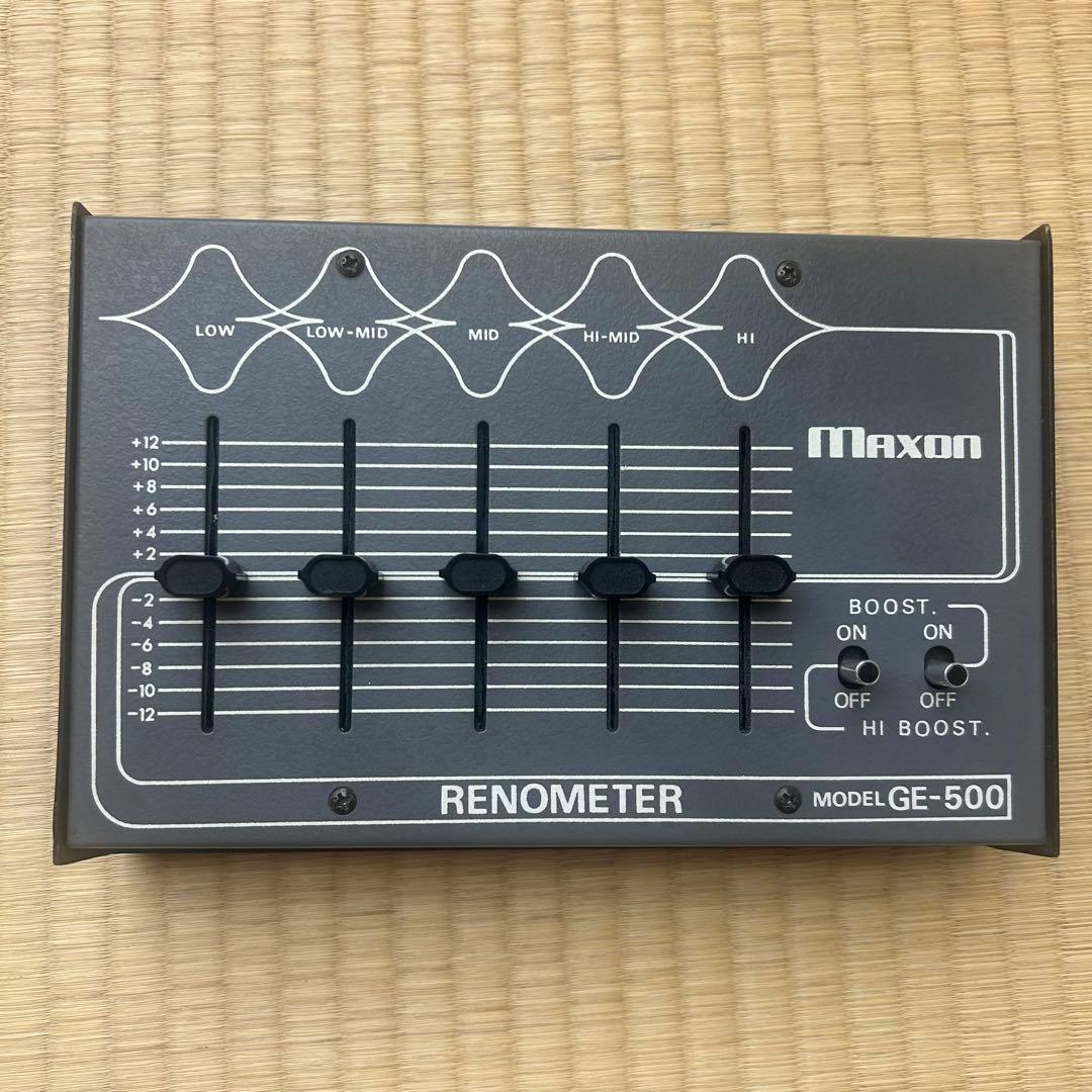 稀少1977年 EQ、FUZZ、ブースターの複合機Maxon GE-500完動品