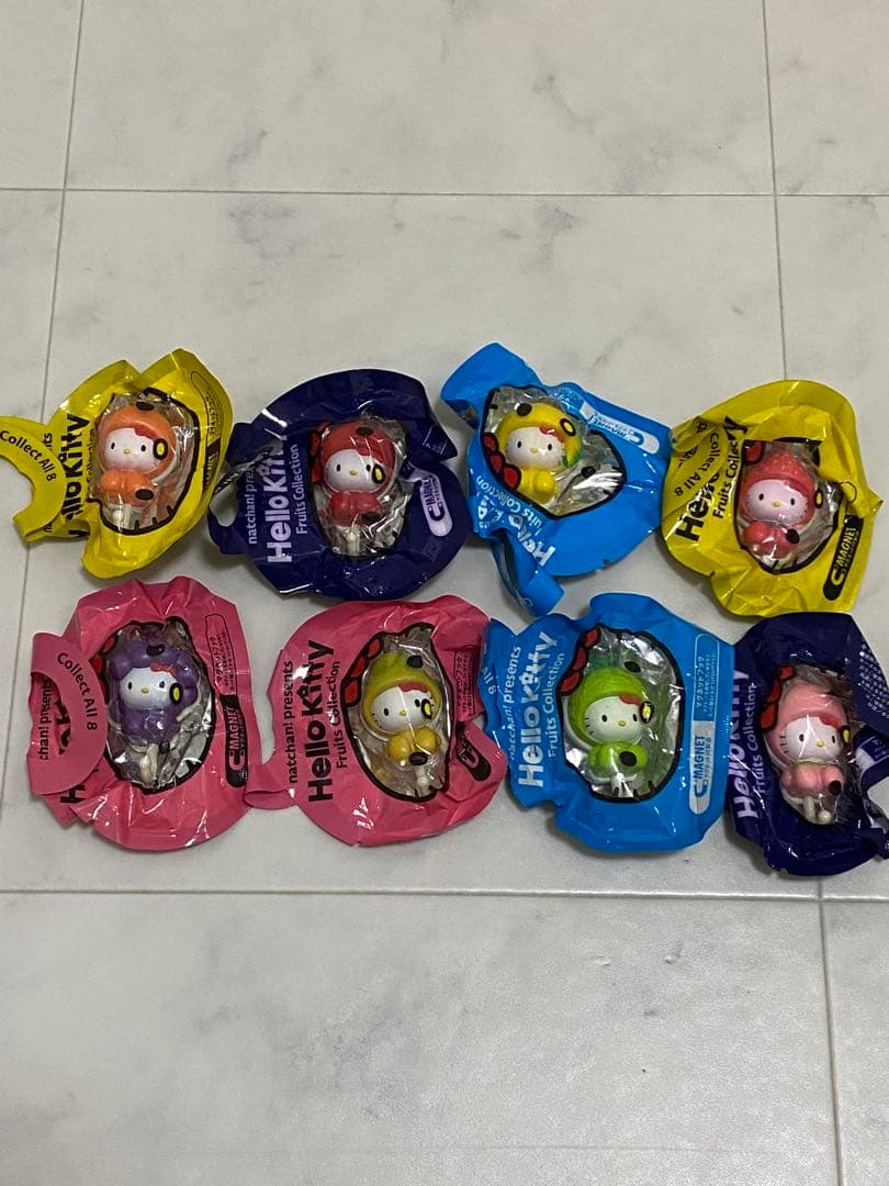 キティ　フルーツコレクション　マグネット　8種類　コンプリート