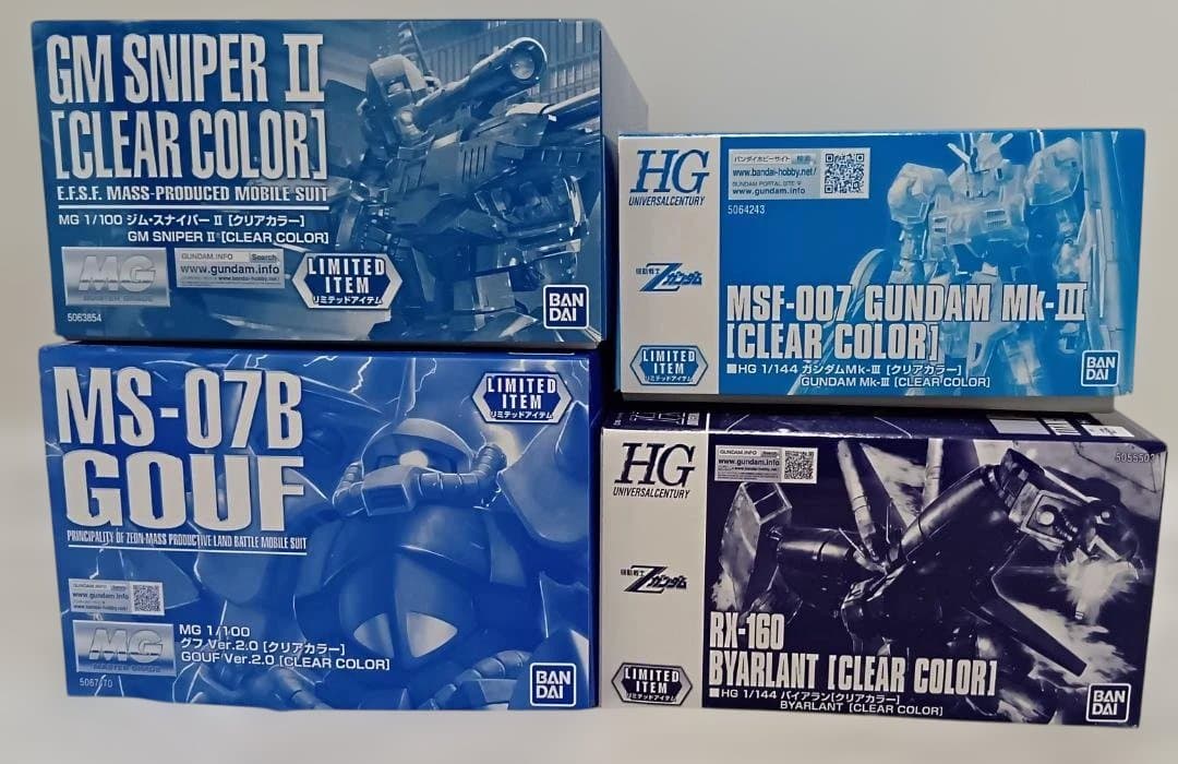 MG　HG　リミテッド　ガンプラ　4個セット