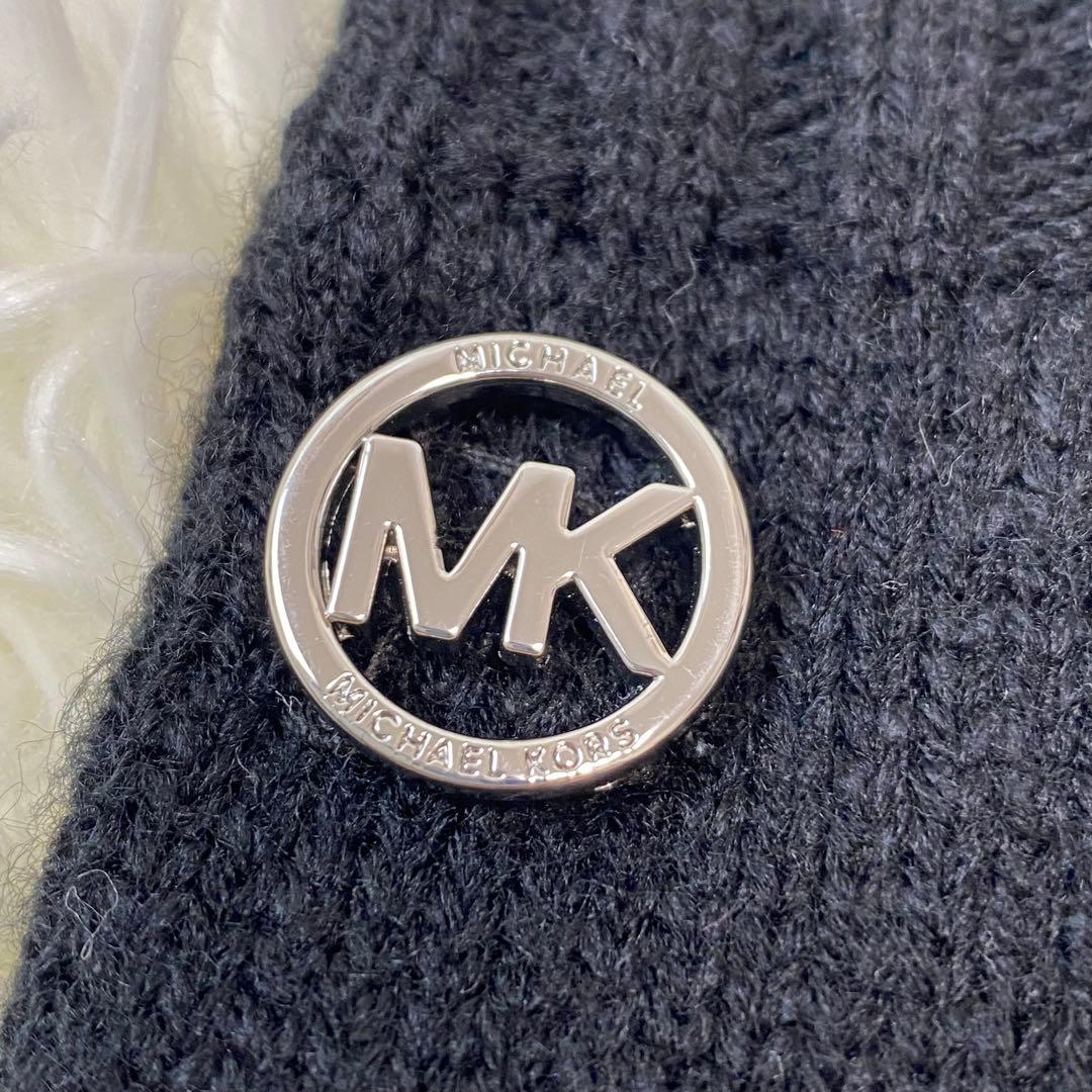 【MICHAEL KORS】 ニットキャップ 手袋 マフラー 3点セット 黒