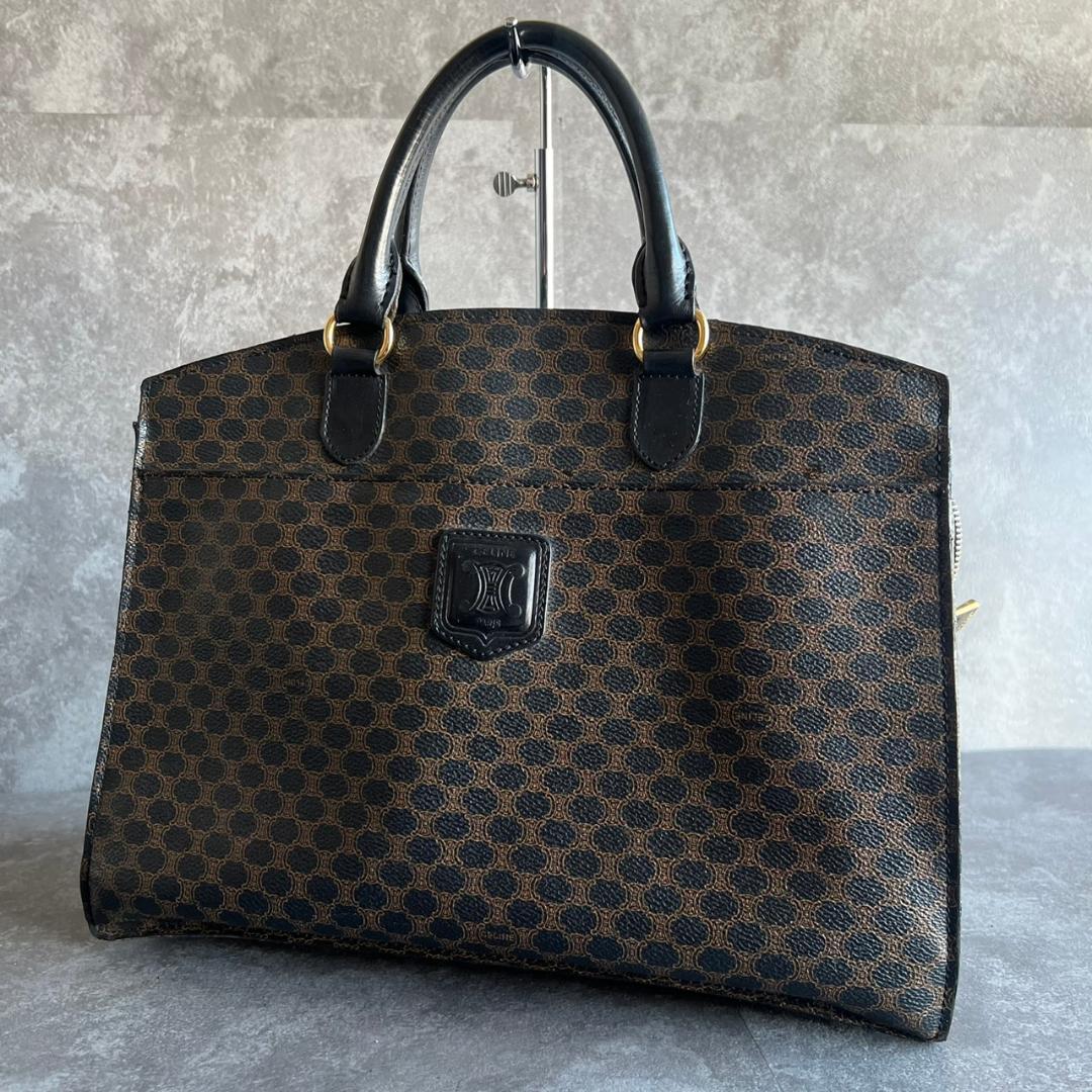 ⭐️CELINE⭐️セリーヌ マカダム トートバッグ ブラック A4収納可