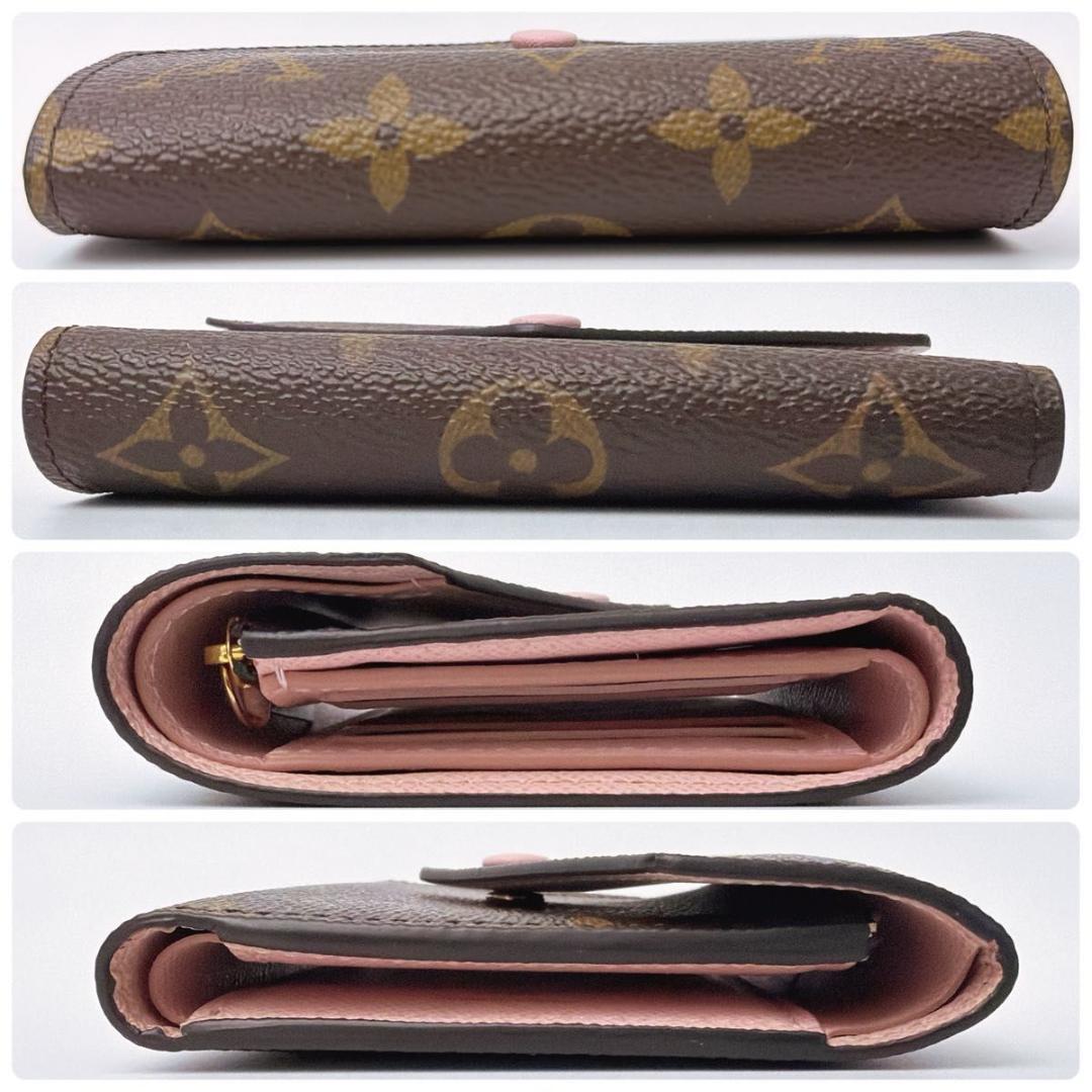 ルイヴィトン ポルトフォイユ・ヴィクトリーヌ 三つ折り財布 ローズバレリーヌ