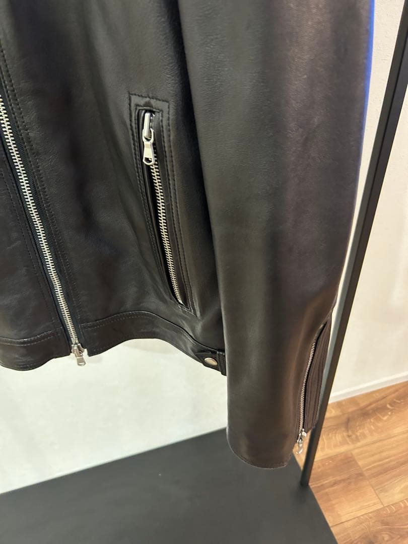 【最終値下げ】メゾンスペシャル シングルライダース レザージャケット 羊革