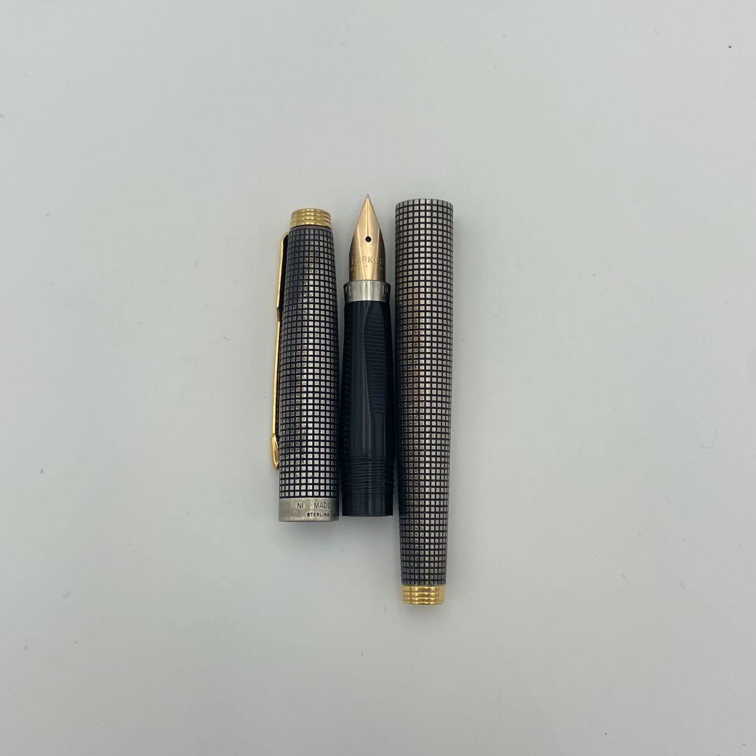 PARKER パーカー 万年筆 14K シルバー ブラック