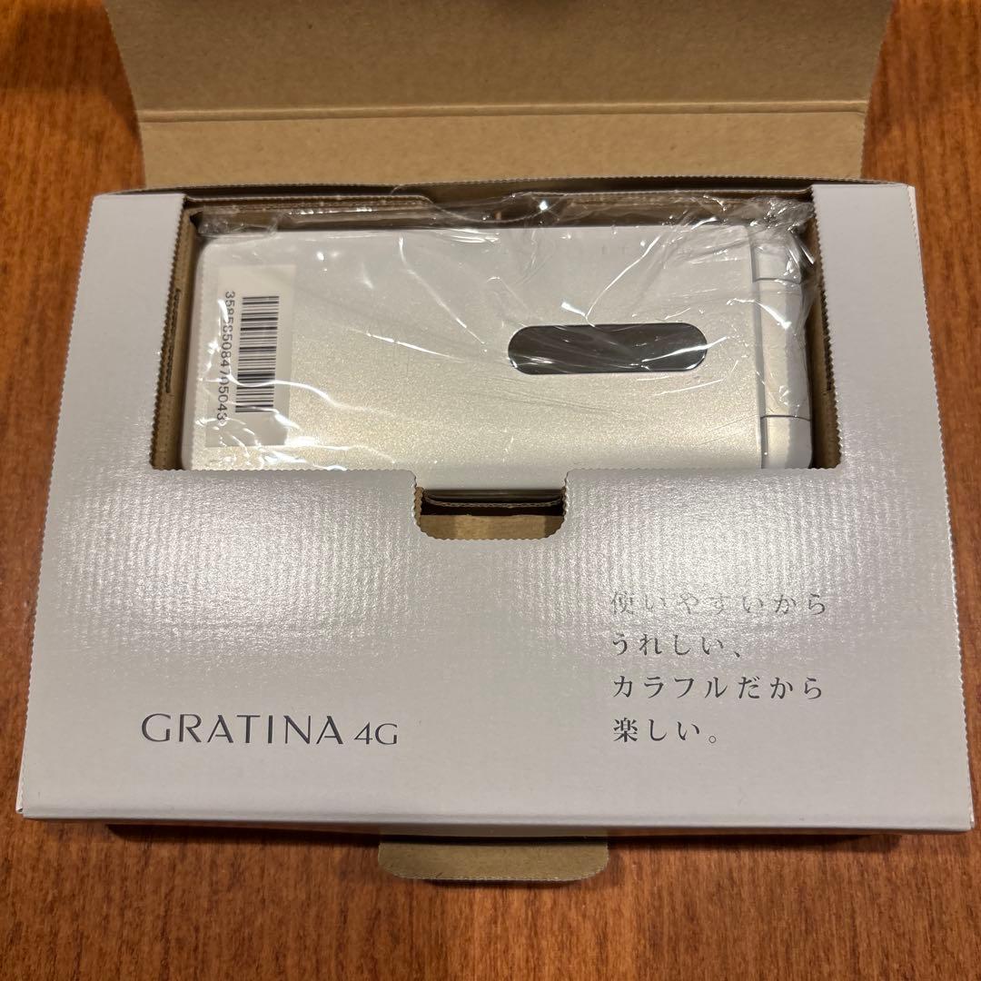 新品未使用 SIMフリー au GRATINA 4G KYF31 ホワイト訳あり
