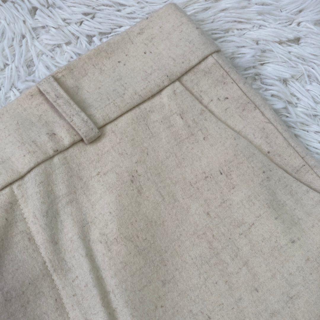 FRANKLEDER ウールパンツ ベージュ M カジュアル シンプル