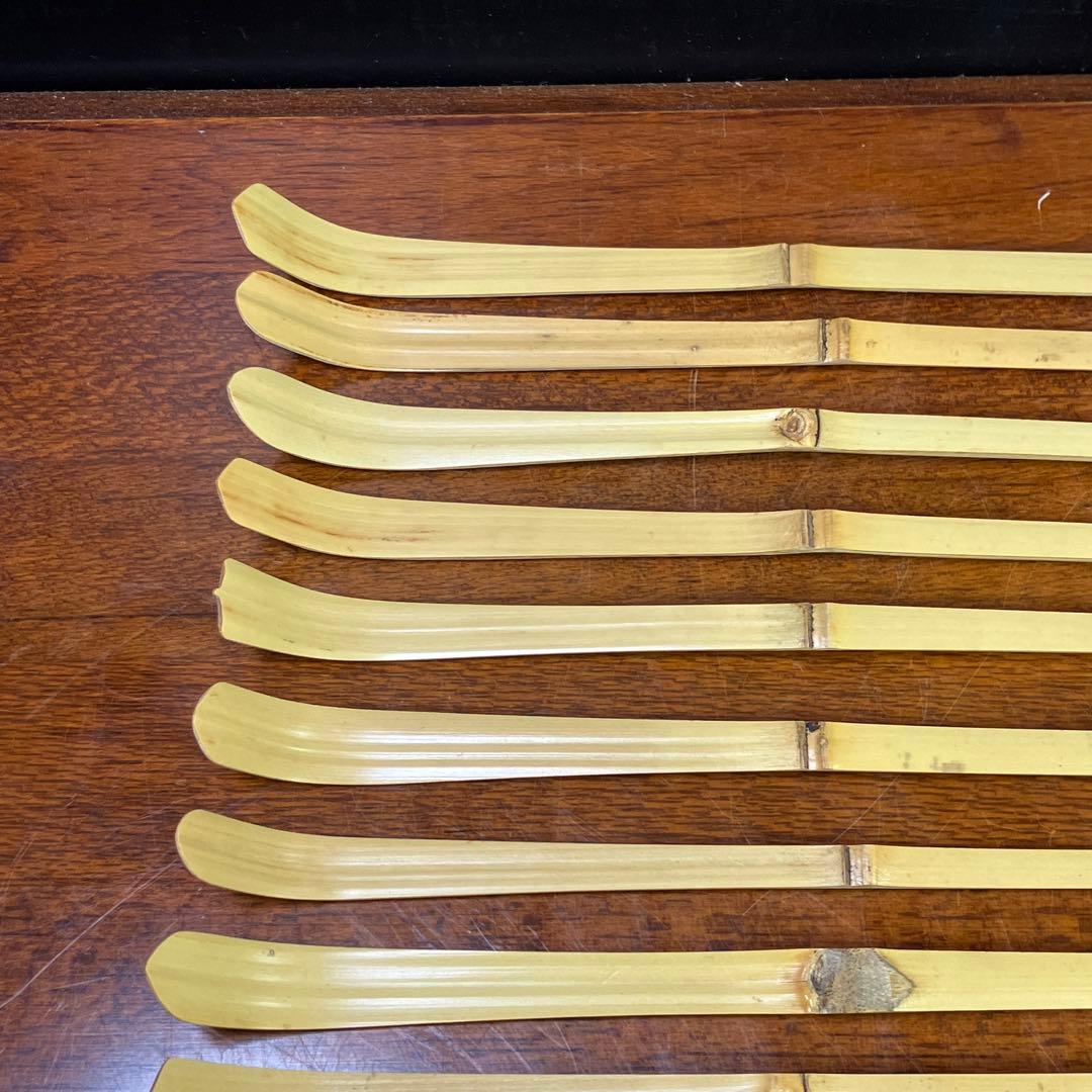 裏千家流歴代茶杓 利休 鵬雲斎 茶道具 茶杓 計15点 T1031-12