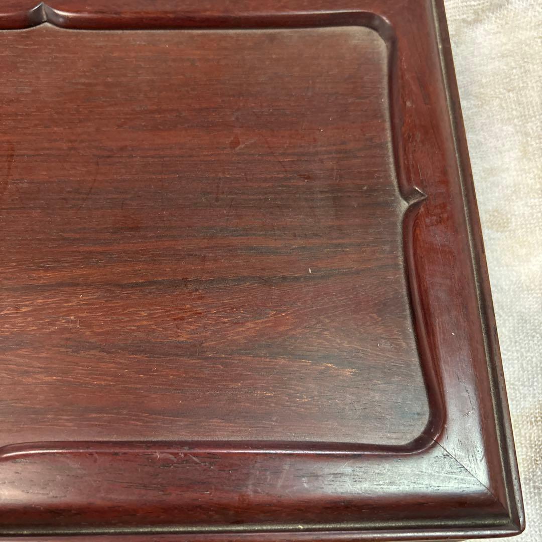 新品未使用 中国古玩 黄花梨紫檀 木製文箱 砚箱 書類ケース 小物入れ